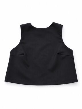 H&M Divided Black Open-back Top with a Structured Bow Detail Women’s Medium